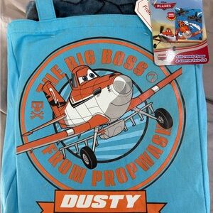 Disney Planes Dusty Blue Tote with Blanket